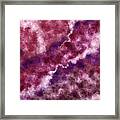 Purple Clouds - Contemporary Abstract - Abstract Expressionist Painting - Purple, Violet, Lavender Framed Print