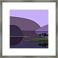 Purple Hills Framed Print