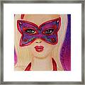 Purple Masquerade Framed Print