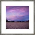 Purple Playa Framed Print
