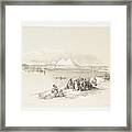 Pyramids Of Geezah, From The Nile Ca 1842 - 1849 By William Brockedon Framed Print