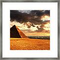 Pyramids Of Giza Framed Print