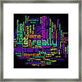 Queen - Bohemian Rhapsody Lyrical Cloud Framed Print