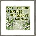 Quote About Nature Framed Print