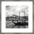 Rabelo Boats In Porto Framed Print
