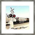Railroad Crossing Framed Print