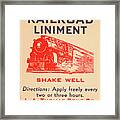Railroad Liniment Framed Print