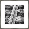 Railway Black White Framed Print