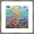 Rainbow Jellyfish And Friends Framed Print