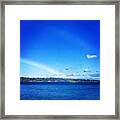 Rainbow On Lake Washington Framed Print