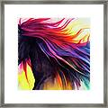 Rainbow Stallion Framed Print