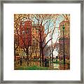 Rainy Day Madison Square New York 1907 Framed Print