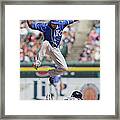 Rajai Davis And Alcides Escobar Framed Print