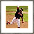 Rajai Davis Framed Print