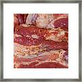 Raw Meat With  Seasoning Framed Print