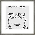 Rbg Ruth Bader Ginsburg Drawing 2 Framed Print