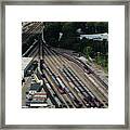 Readville Yard Rail Yard Aerial Framed Print