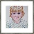 Ready For The First School Photo. Framed Print