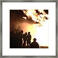 Real Heroes In Action Framed Print
