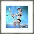 Rebel Bow Woman Framed Print