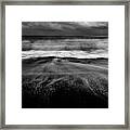 Receding Wave Ii - Snaefellsnes, Iceland Framed Print