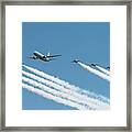 Red Arrows And P8 Poseidon Framed Print