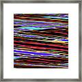Red Blue White And Green With Black Abstract Framed Print