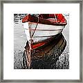 Red Boat Framed Print