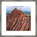 Red Butte From The Air Framed Print