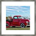 Red Chevy Framed Print