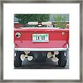 Red Convertible Amphicar Framed Print