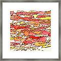 Red Lively Lava - Abstract Framed Print