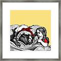 Red Riding Hood And The Big Bad Wolf Framed Print