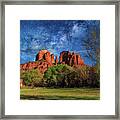 Red Rock Canyon At Sunset Framed Print