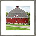 Red Round Barn Framed Print