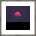Red Sun Sunset Framed Print