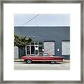 Red Vintage Car Framed Print