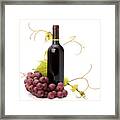 Red Wine Bottle Framed Print