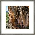 Red-brown Rock Formation 4. Abstract Mountain Beauty Framed Print
