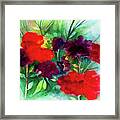 Reds And Purples Framed Print