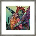 Reef Passion - Psyche And Eros Framed Print