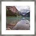 Reflections At Lake Louise Framed Print