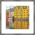 Reflections In Alesund Framed Print