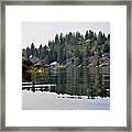 Reflections Of An Ocean Front Retreat Framed Print
