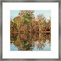 Reflections On Batsto Lake Framed Print