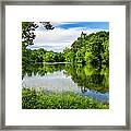 Reflections On The Watauga Framed Print