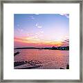 Rehoboth Bay August Sunset Framed Print