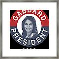 Retro Tulsi Gabbard For President 2020 Framed Print