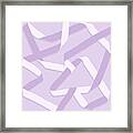 Ribbon 13 In Lavender Framed Print