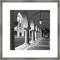 Rice University Arches Of Lovett Hall Framed Print